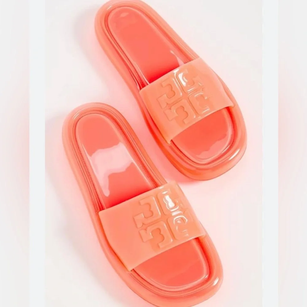 Women’s Coral Slide Sandals - Glossy Jelly Comfort